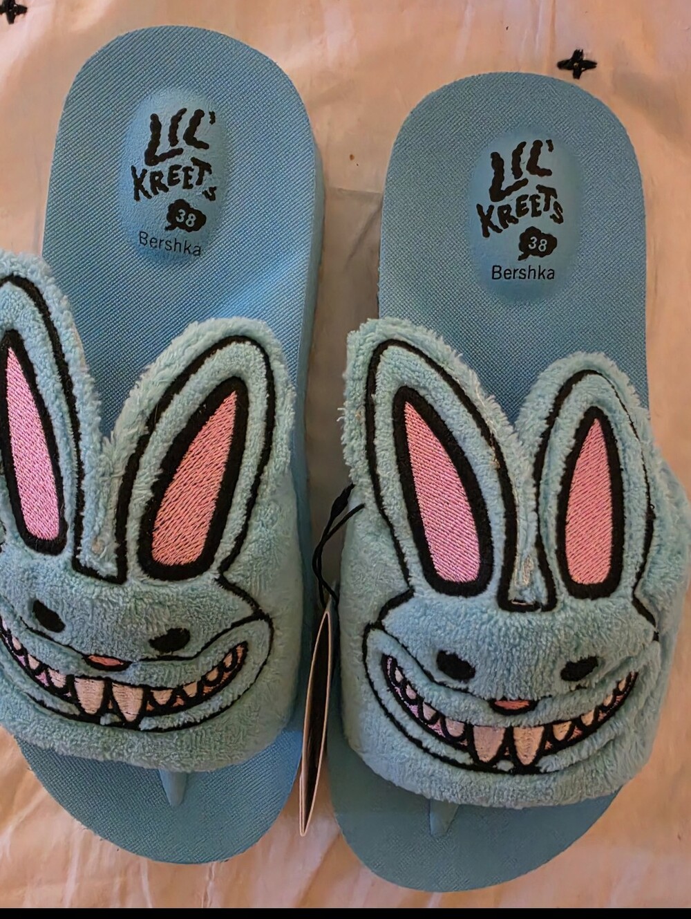Bershka X Lil Kreets Bunny Slippers